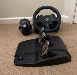 Logitech G923 Racing Wheel, Pedals, and Shifter