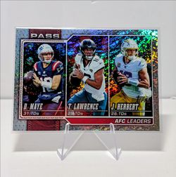 Drake Maye Trevor Lawrence Justin Herbert card