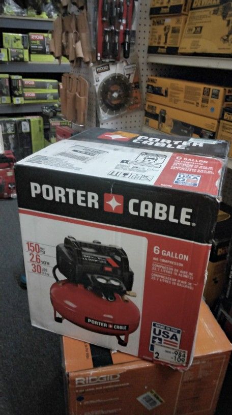 PORTER ◇ CABLE 6 GALLON AIR COMPRESSOR