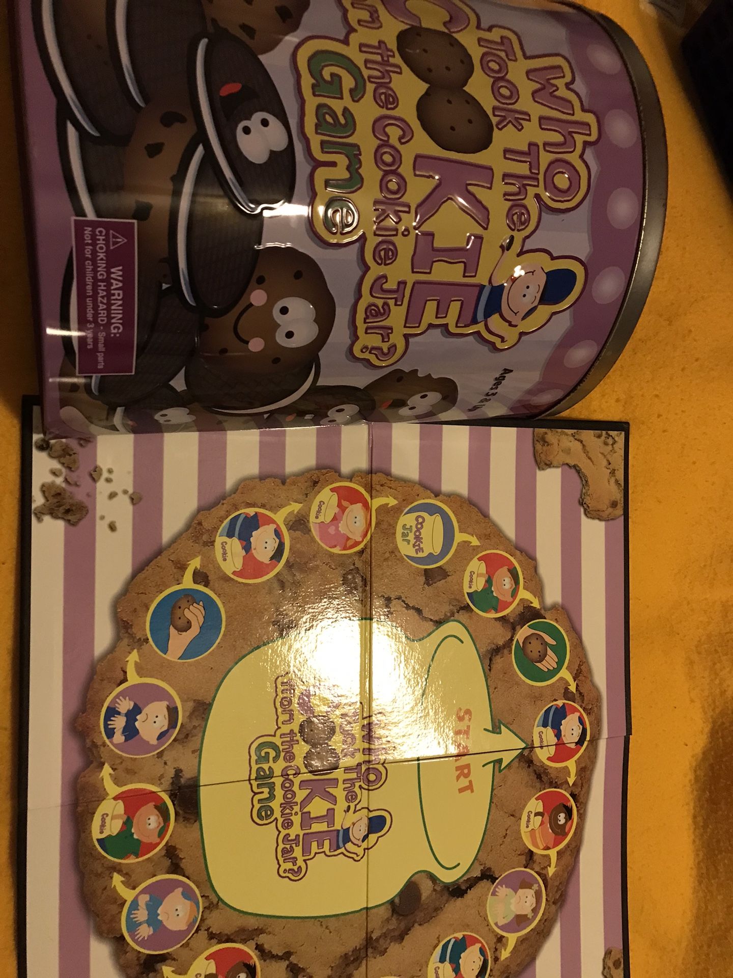 Vintage Who Took the Cookie from The Cookie Jar Game Tin