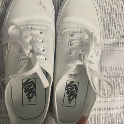 White Vans 6.5 In Women