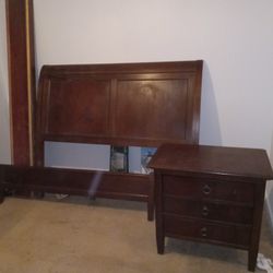 Queen Bed  And Night Stand 