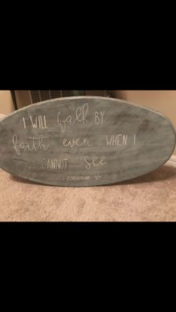 Custom made wood sign.