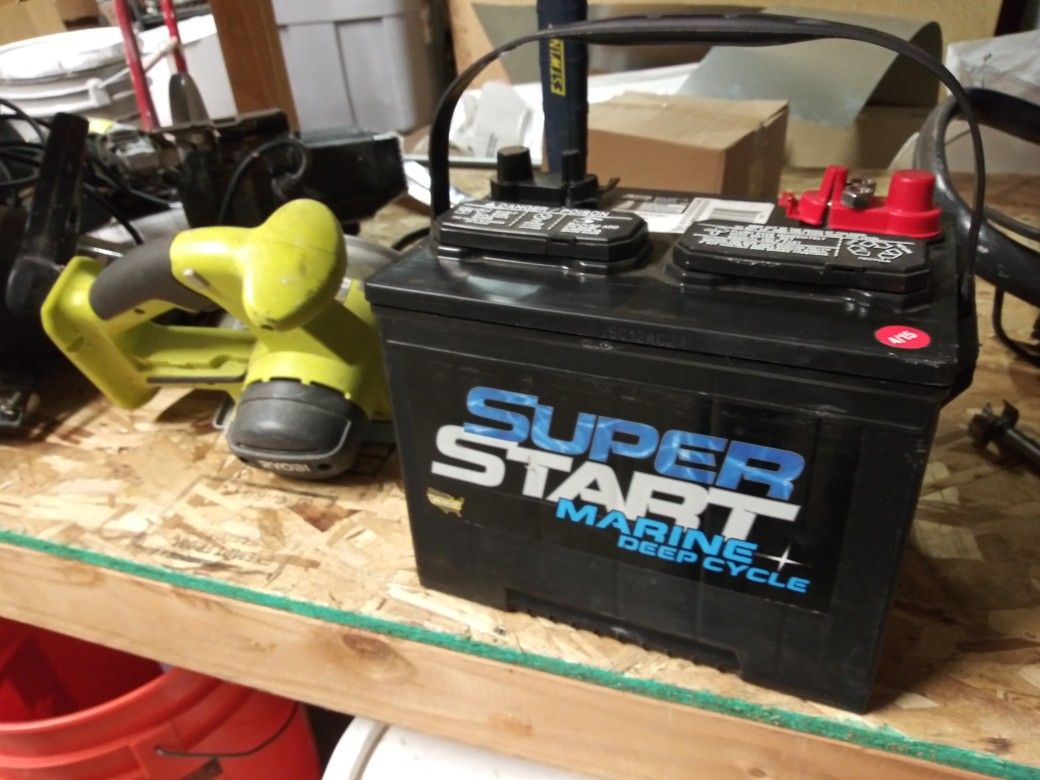 Super start marine deep cycle battery. Brand new.