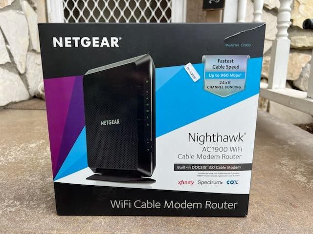 Netgear Nighthawk AC1900 WiFi Modem-Router Combo