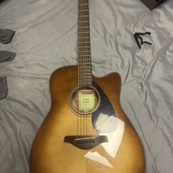 Yamaha FG Series FGX800C Acoustic-Electric Guitar Sand Burst