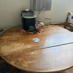 Solid Wood Table And Chairs