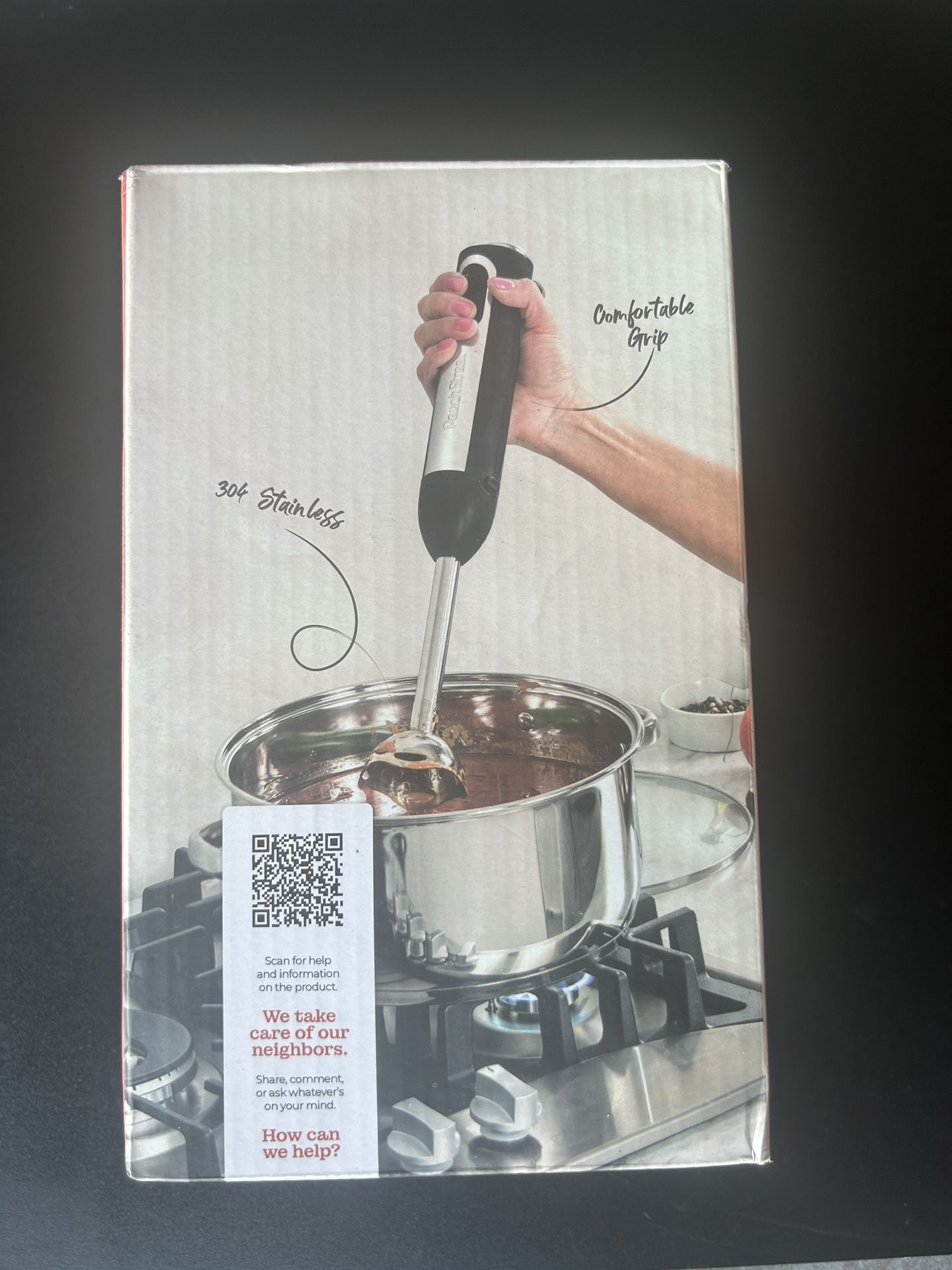 Peach Street Hand Blender with Turbo Mode - 500 Watts