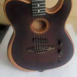 Fender American Telecaster Acoustasonic Acoustic Electric Guitar MSRP 2000