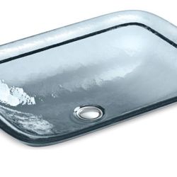 Kohler K-2773-TG1 Glass Translucent blue Sink 20 5/8x14 15/16x5 in 