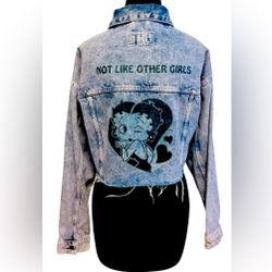 Betty Boop Denim/Jean Jacket “Not Like Other Girls”