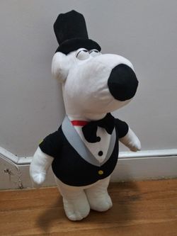 Family Guy Brian Griffin Tuxedo Top Hat Plush Nanco 2005 Stuffed Animal Over 2 Feet Tall