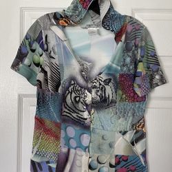 Alberto Makali Cardigan Hoodi Short Sleeve Size M - S - L 