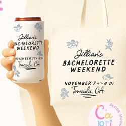 Custom Bachelorette Tote Bags & Koozies – Any Theme
