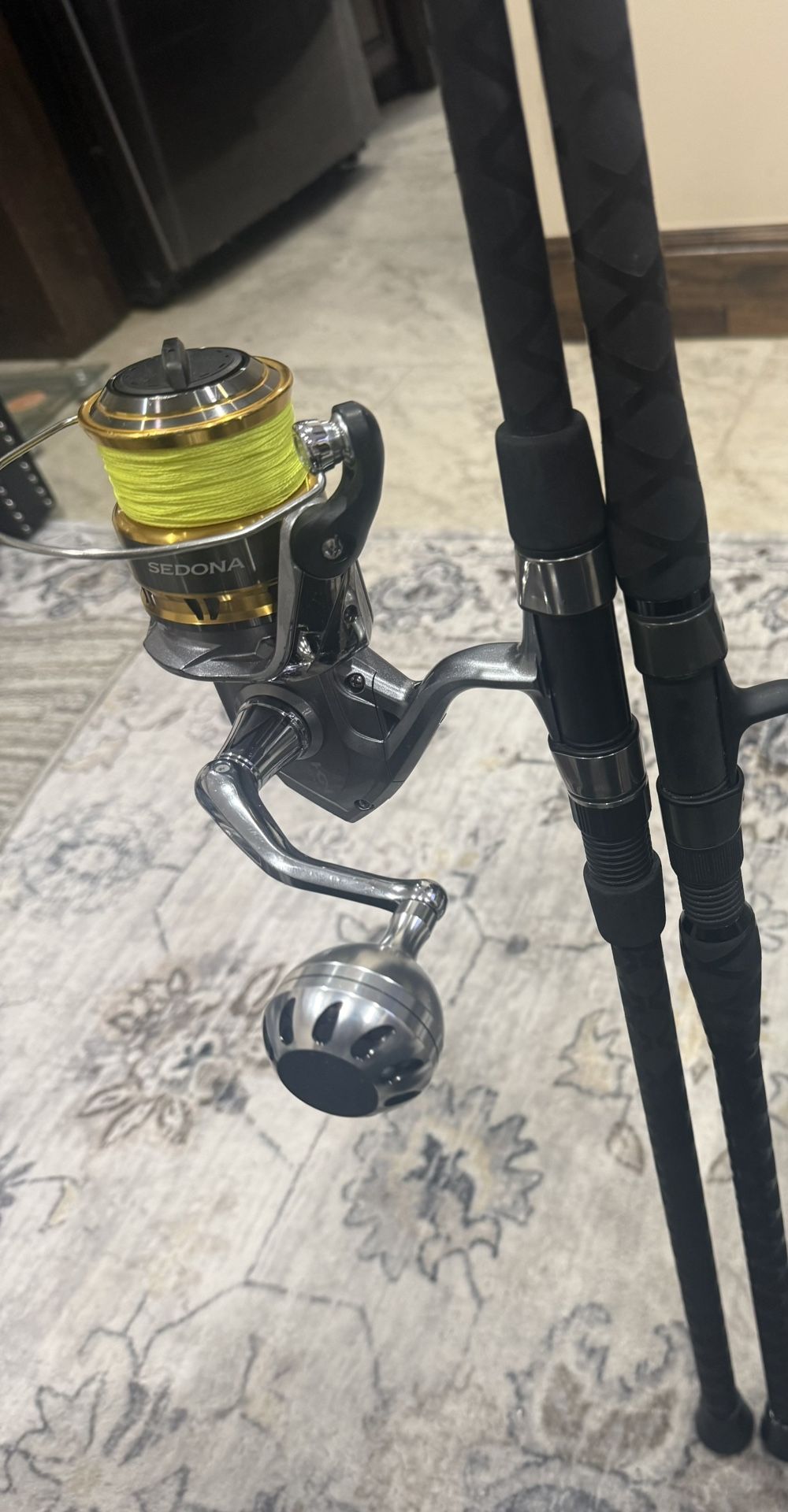 Shimano Sedona 8000 /8ft Battalion Rod / 10ft Power Stick Surf Rod 