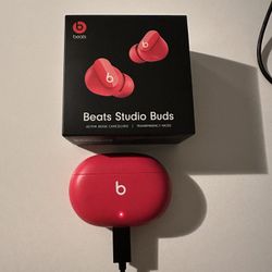 Red Beats Studio Buds 