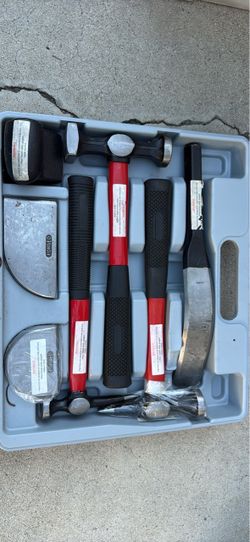 US General 8 Pc Body Fender Tool Set Auto Dent Repair Kit w Case