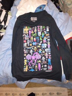 Minecraft Long Sleeve Graphic Shirt XL