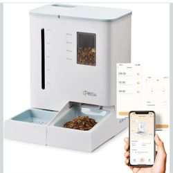 iPettie FW54 5G/2.4GHz WiFi Automatic Feeder and Waterer 2-in-1 Set for Pets, 300 oz Large Capacity for 2 Weeks, Perfect for Working Parents