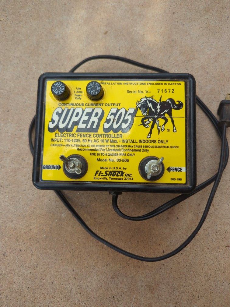 Electric Fence Controller $30