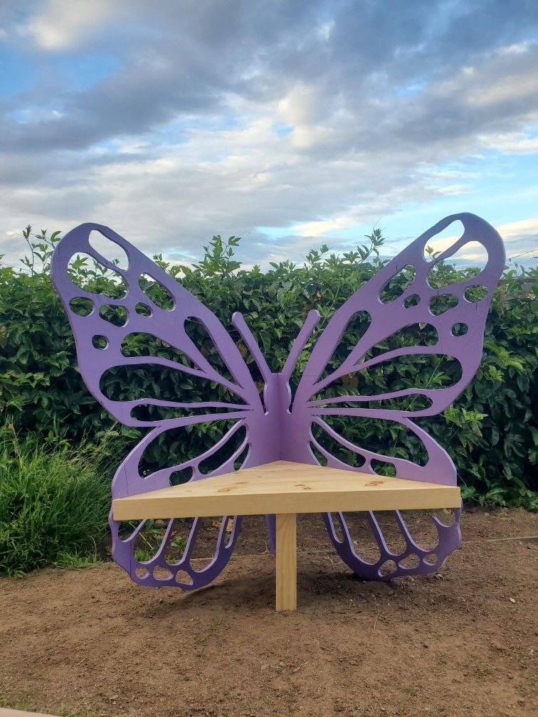 Custom Butterfly Bench