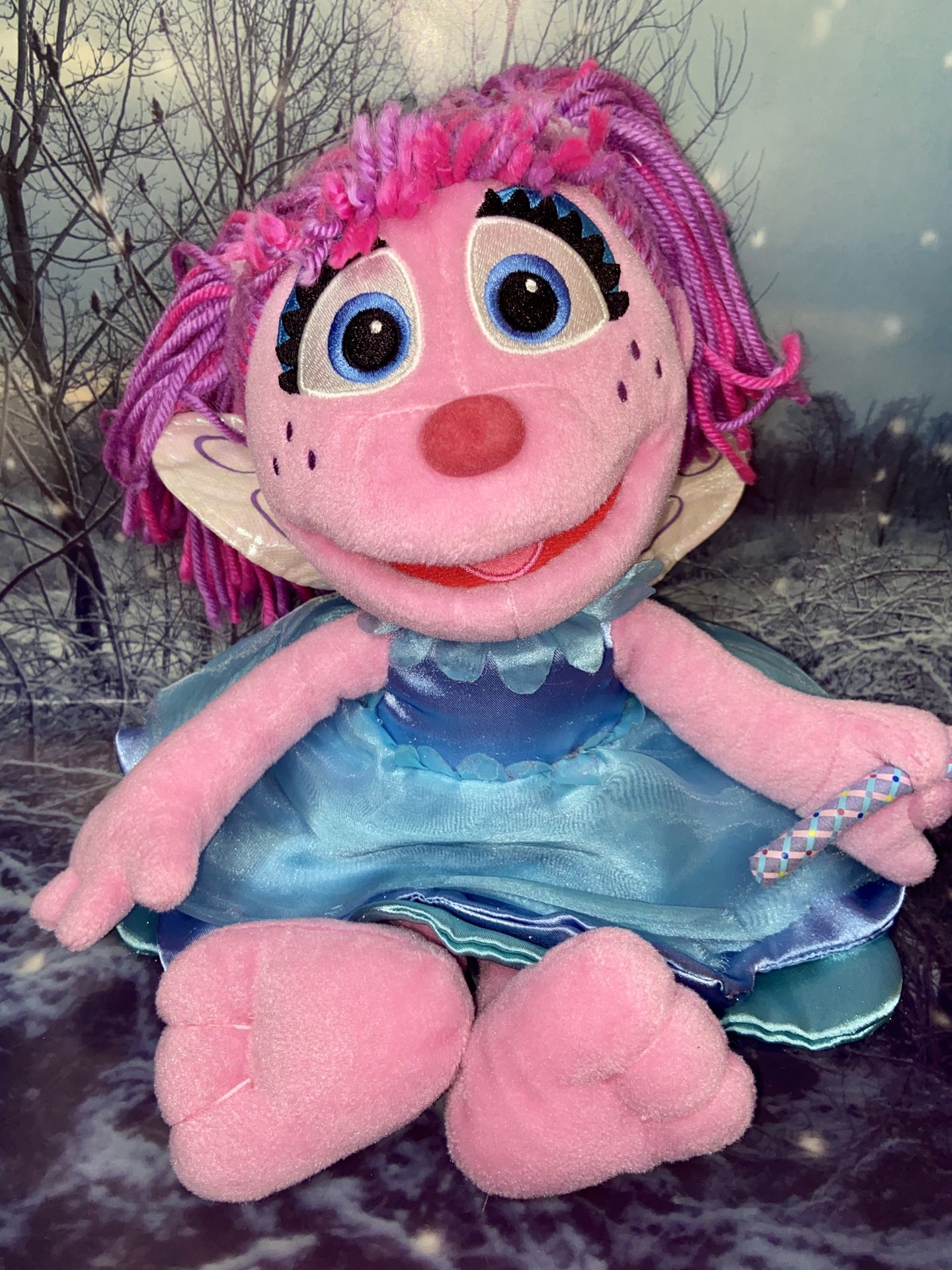 Large Sesame Street ABBY CADABBY 16” plush doll