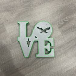 Eagles Love Sign 3d Printed