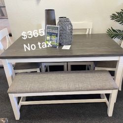 Dining Table Set With Bench