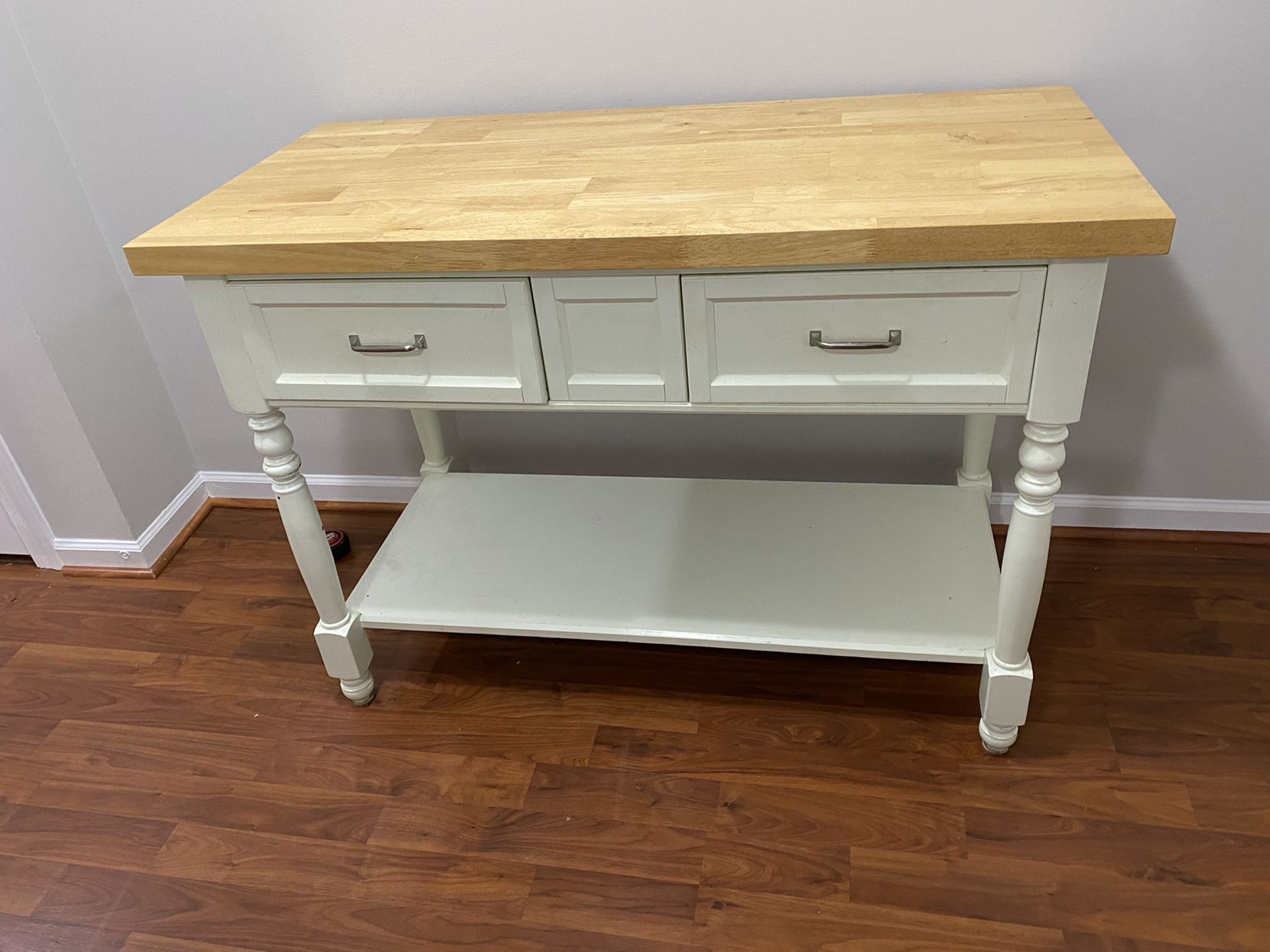 Wood Sofa Table or counter height table