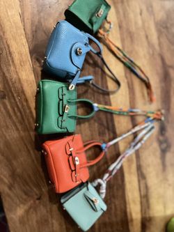 Leather Mini Handbag Decoration