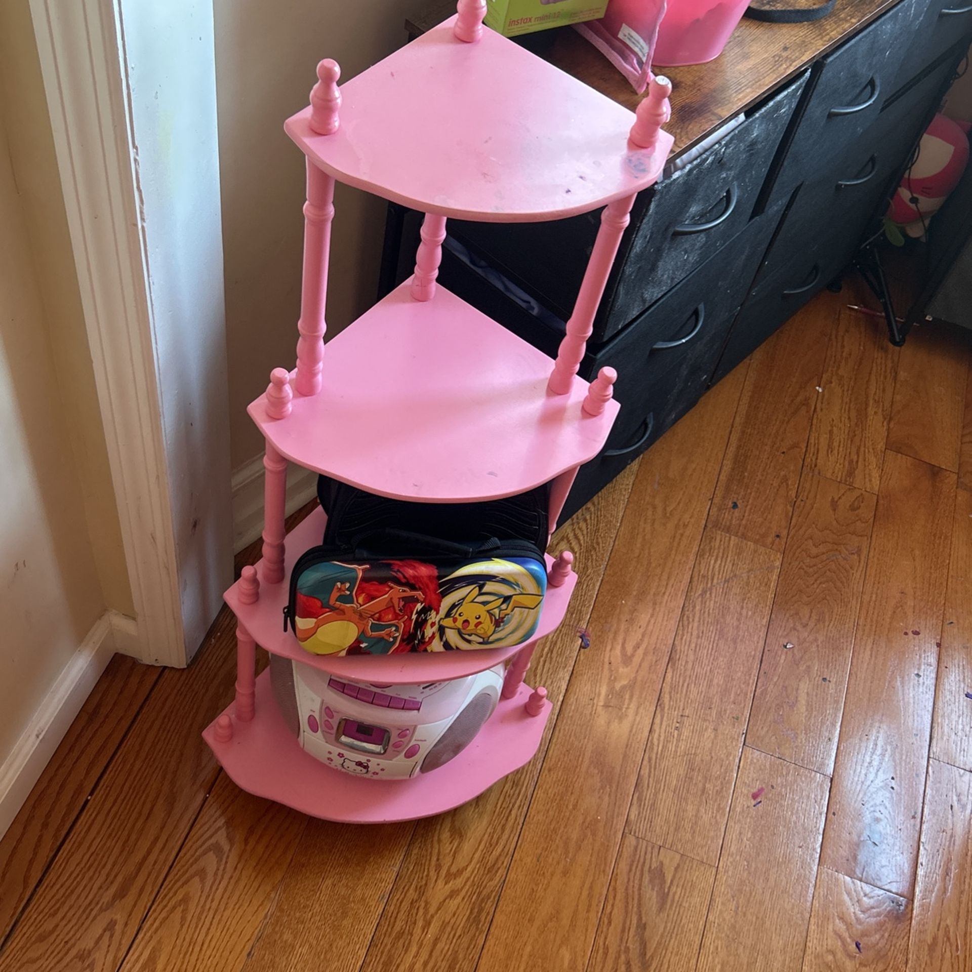 Pink Girly Corner Shelf