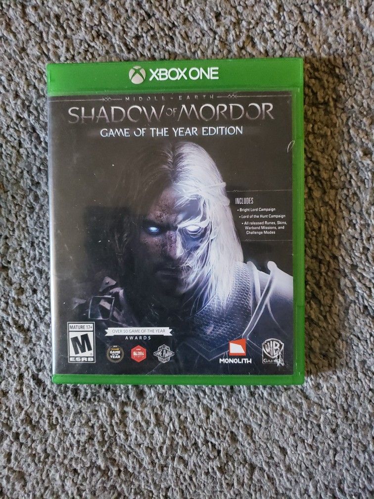 Middle Earth: Shadow of Mordor Game of the Year - Xbox One