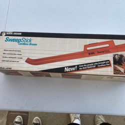 black & decker sweep stick cordless broom