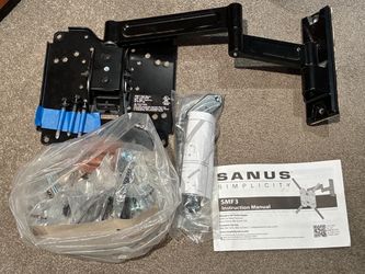 Sanus full motion Tilt and  swivel TV wall mount.
