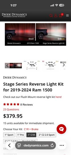Diode Dynamics reverse light kit