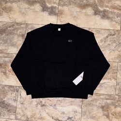 Alo Yoga Accolade Crewneck & Straight Leg Sweatpants Set Black Size XL
