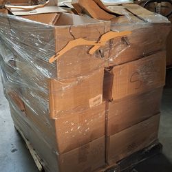 Pallet of youth hangers