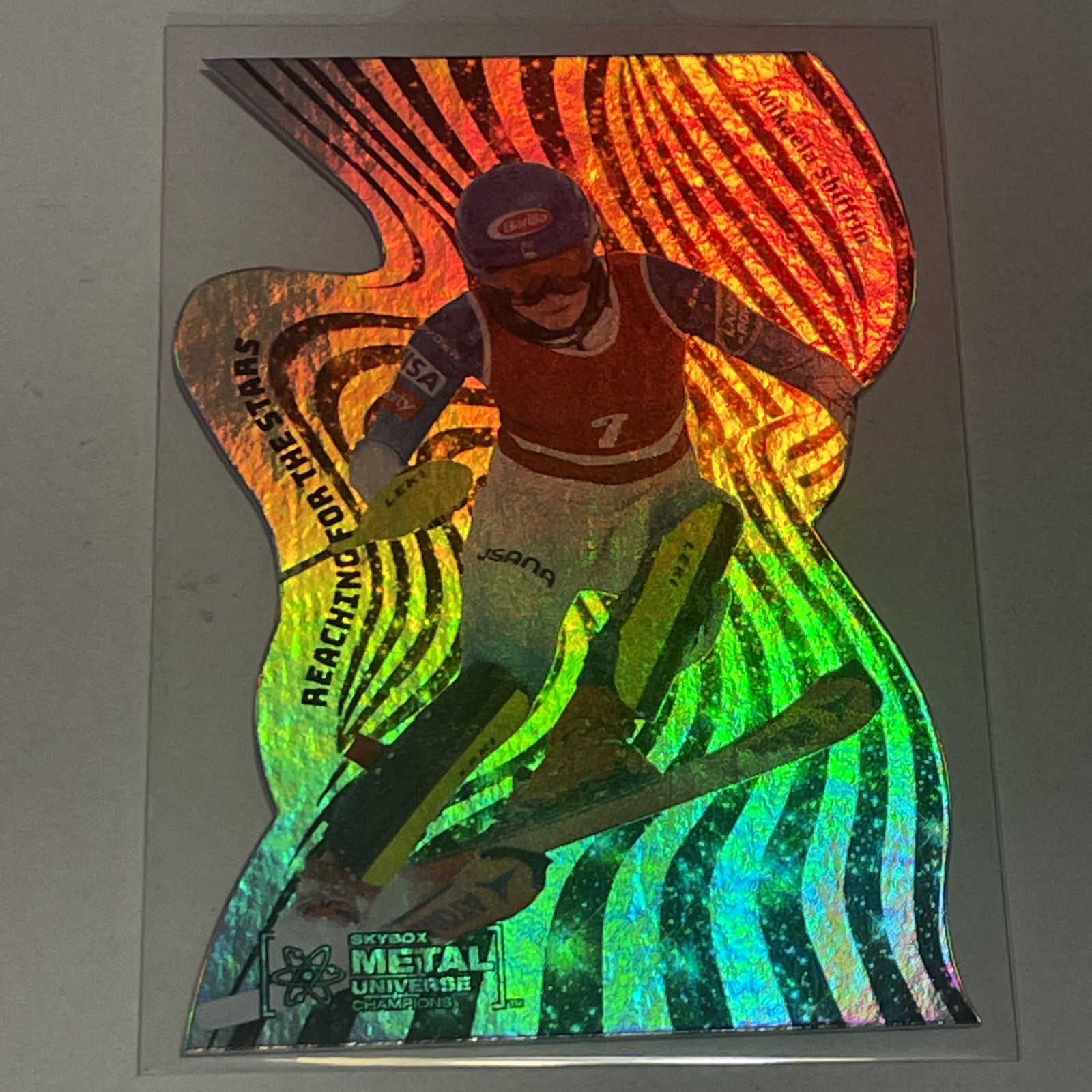 Mikaela Shiffrin | 2021 SkyBox Metal Universe #RFS-28 Reaching for the Stars