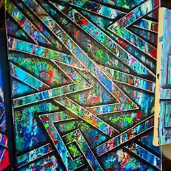 Original Abstract Artwork on 16x20 Canvas 