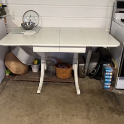 White  Folding Table 