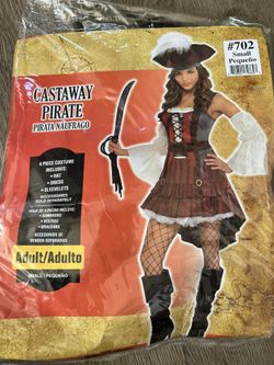 Womens “Castaway pirate” Costume (size S)