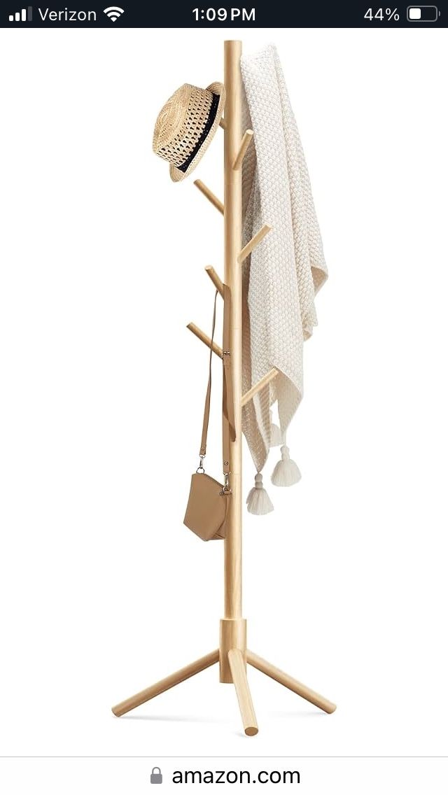 wooden clothes/coat rack