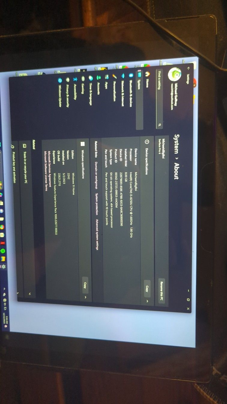 Microsoft Surface Pro 6 