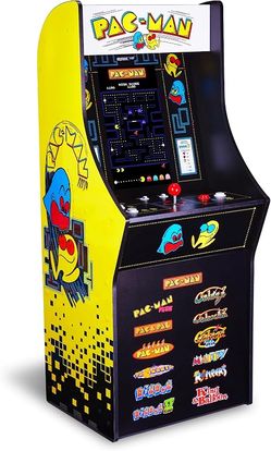 Arcade1Up PAC-MAN Deluxe Arcade Machine - 14 Games - With Riser - Works Great
