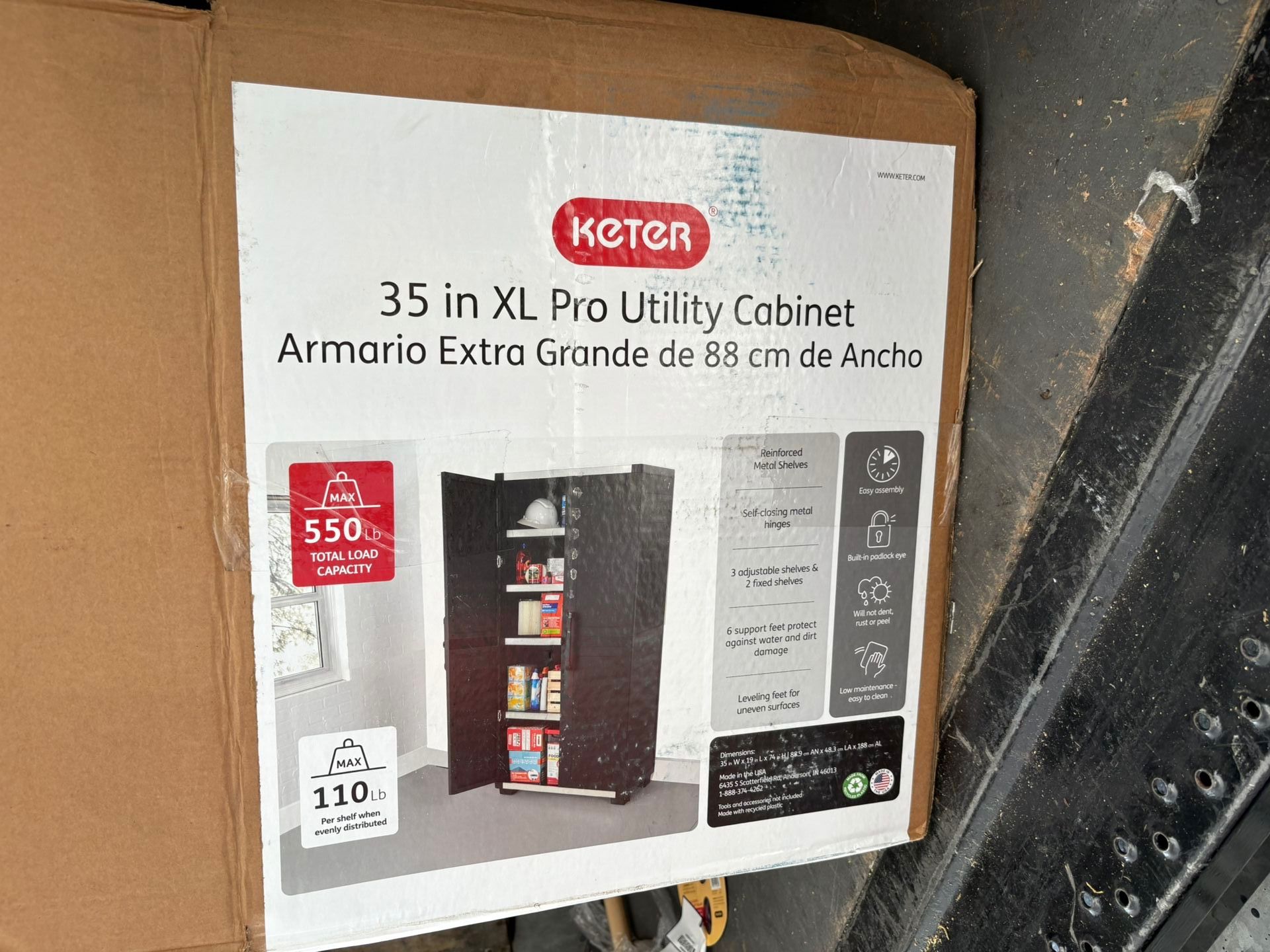 Tool Box Kenter Pro Utility Cabinet 39” Can Hold Up To 500 Lbs