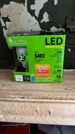 Sunrise LED DIMMABLE BULBS 2 Pack