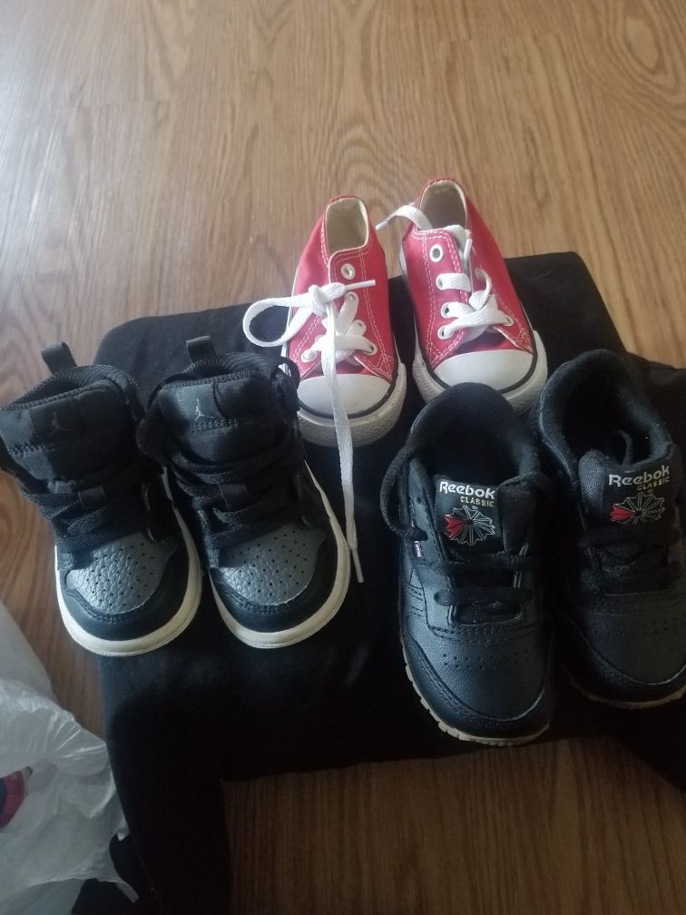 Used toddler Nikes, jordans and converse