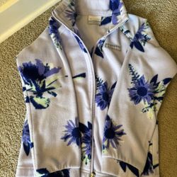 Columbia Girls Size S (7/8) Floral Fleece 