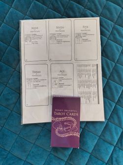 RARE Penny Dreadful Tarot Deck and Booklet Printout 2014 ORIGINAL Showtime Release
