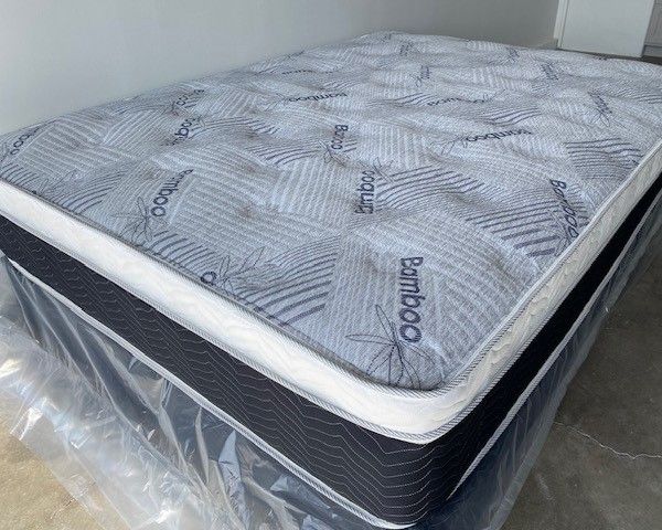 Full Euro Bamboo Pillow Top Mattress!